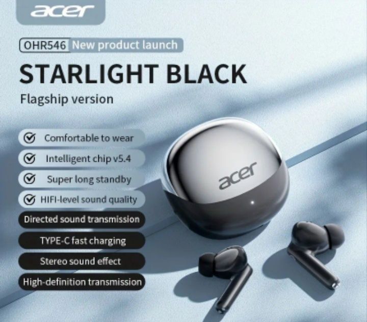 2 чифта Безжични слушалки тапи acer