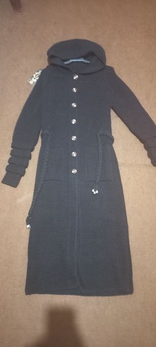 Новый  длинный кардиган шерсть