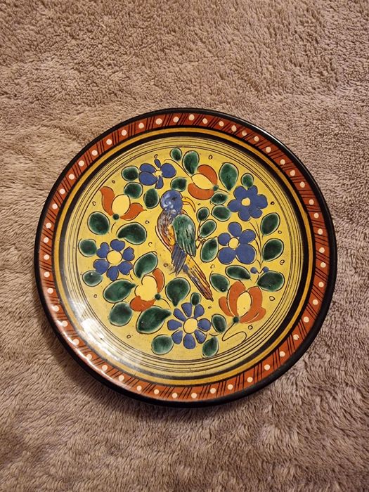 Farfurie facuta manual , decorativa