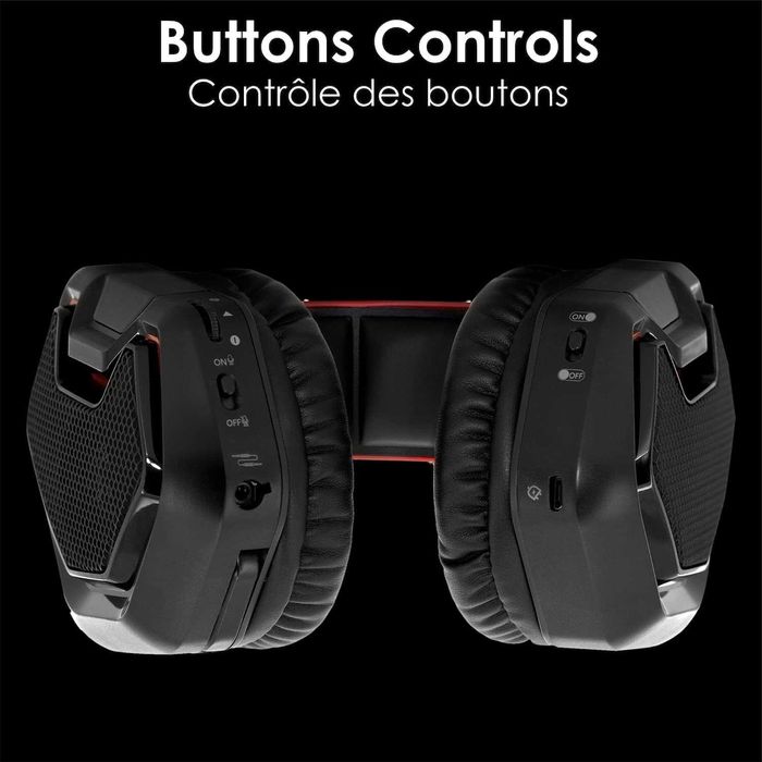 EMPIRE GAMING Căști wireless Gaming WarCry P-HW1 cu microfon Surround