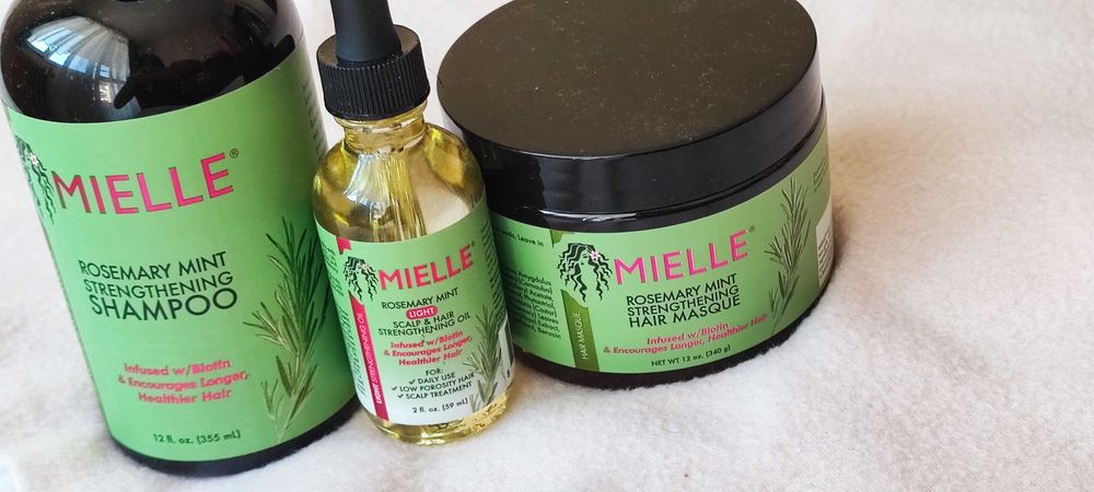 Комплект за коса с шампоан, подсилваща маска и олио за скалп Mielle