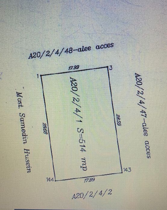 Urgent vând Teren 514mp intravilan Olimp super oferta!