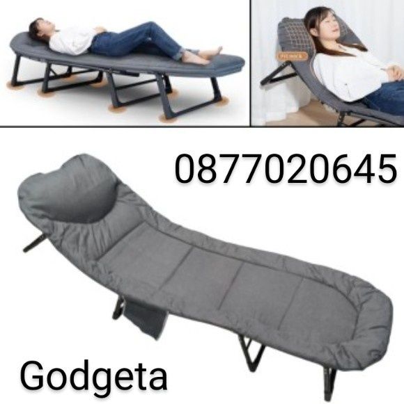 Чисто ново Сгъваемо походно легло тип шезлонг