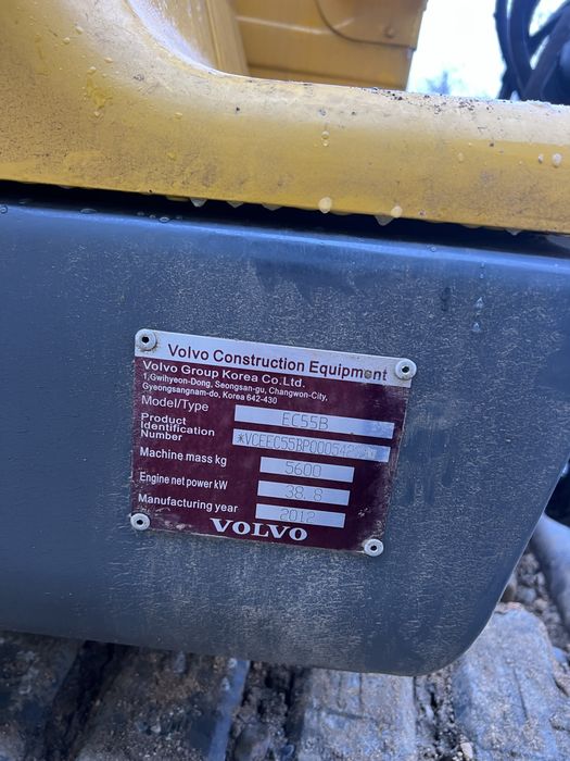 Volvo EC55B  de 6 tone