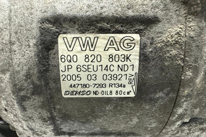 Compresor AC 6q0820803k Volkswagen VW Polo a 4-a generatie 9N (faceli