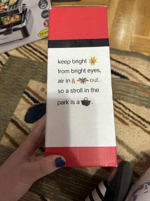 Бебешки комарник/слънчобран с УВ защита