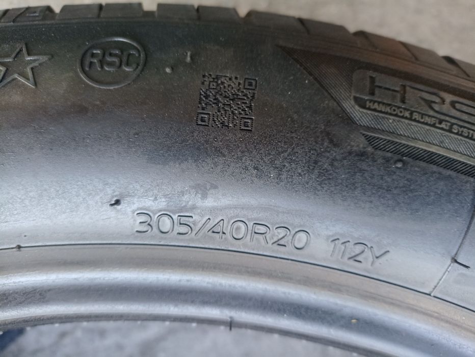 2 anvelope RunFlat Hankook 305/40 R20 dot 2520