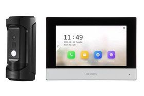 Камера видеонаблюдения и домофон установка