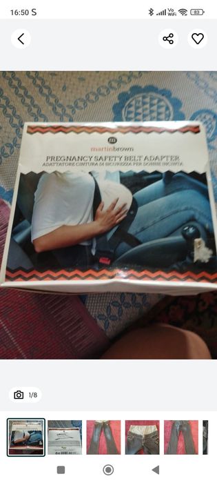 Vând adaptor centura siguranță și blugi pentru gravide