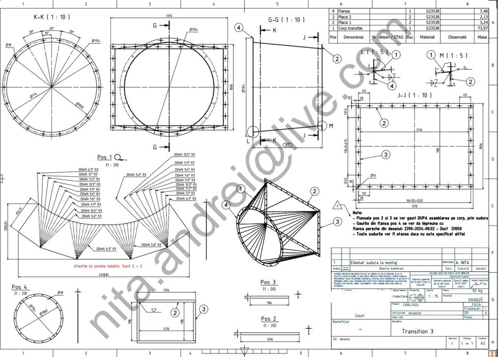 Inginer Proiectant – Proiectare 3D CAD și Desen Tehnic 2D (Execuție)