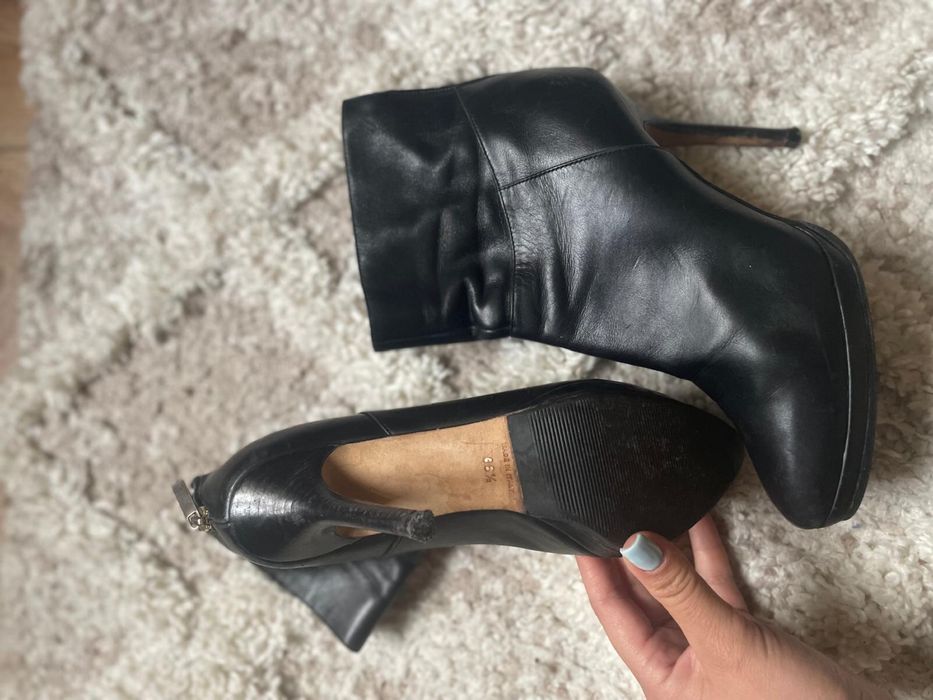 Jimmy Choo black leather ankle boots