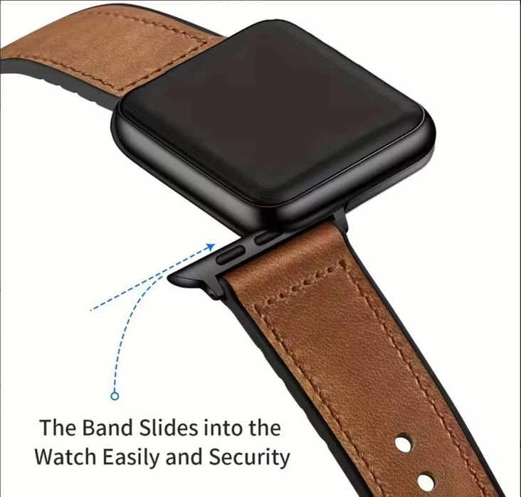 Каишка за Apple Watch – Еко кожа + Гума | Ultra / Series / SE