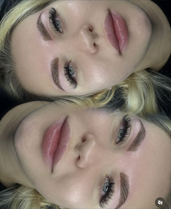 Наращивание ресниц и оформление бровей