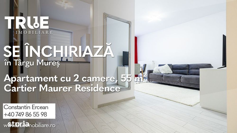 Ap. modern cu 2 camere de închiriat – Maurer Residence, Târgu Mureș