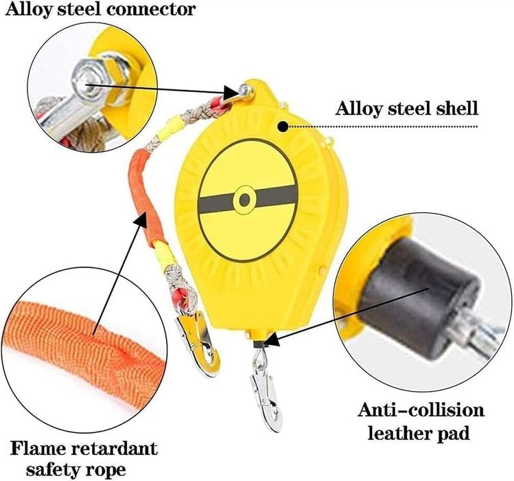 Sistem Anticadere 5 m Retractabil, sarcină 150 kg, 5 m