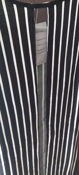 Туника в черно и бяло с тюл