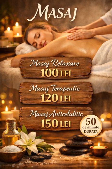 Masaj la domiciliu – Relaxare și recuperare