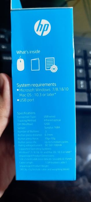 HP gaming mouse s1 sotiladi