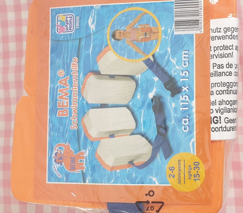 Vand centura plutitoare Happy People cu 4 perne  plutitoare!