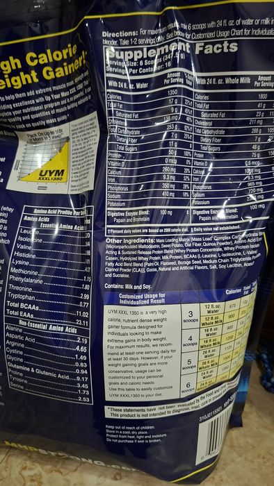 Гейнер MASS XXXL 1350kkal.5.5кг