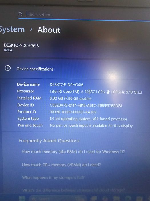 Laptop Lenovo V14-IIL