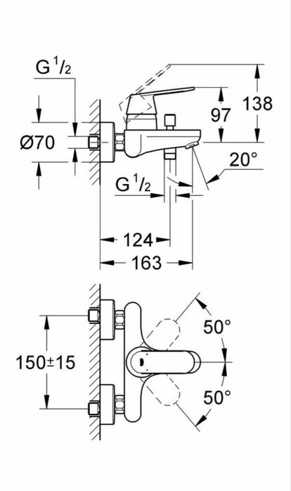 Набор GROHE 3 в 1 Eurosmart Cosmopolitan