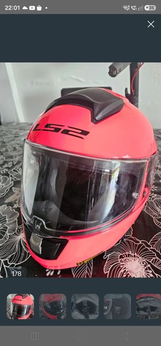 Casca moto la2 flip up cu ochelari