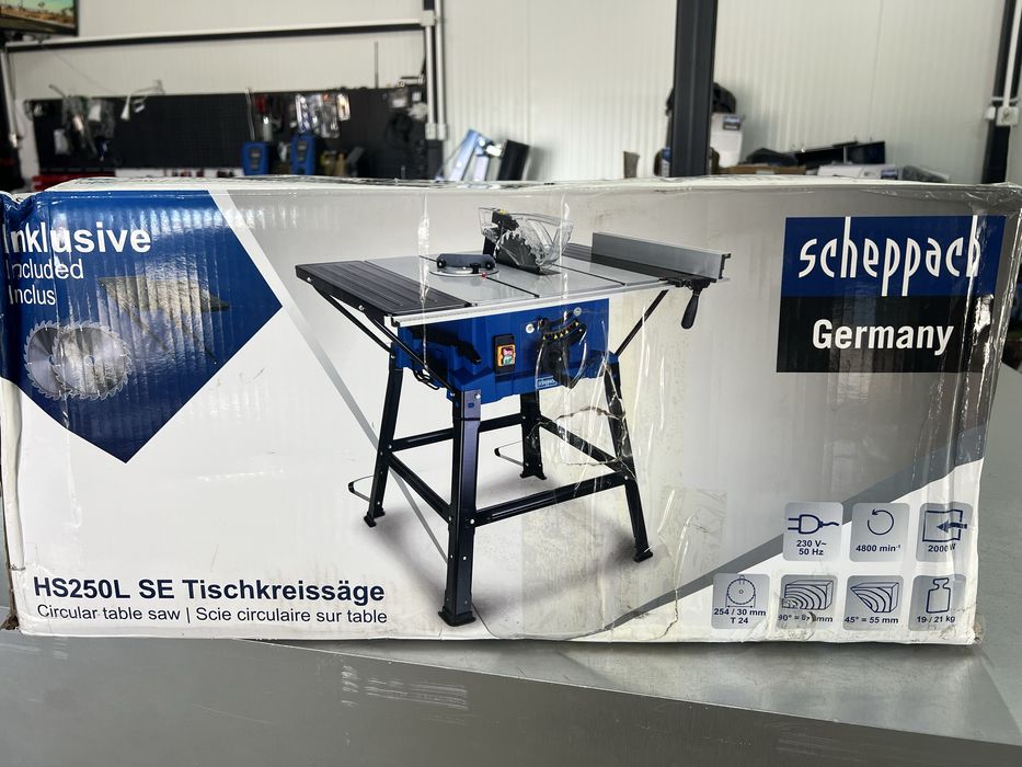 Стационарен циркуляр -Scheppach HS250L и Scheppach HS110