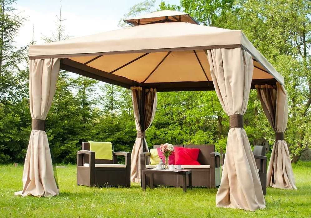 Луксозна Градинска Шатра с мрежа против насекоми тента 3.36x3.36 м.
