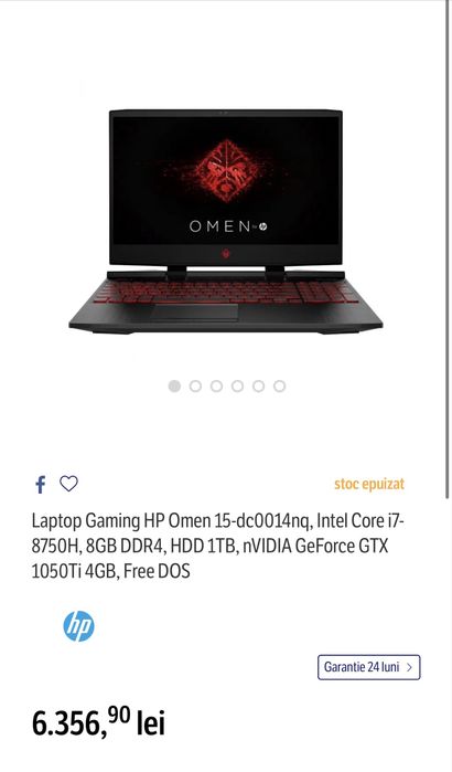 Laptop Gaming HP OMEN 15