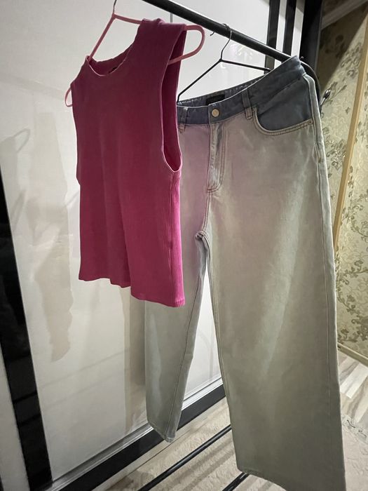 Джинсы и майка zara