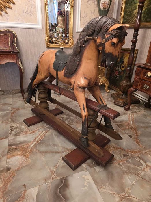 Cal balansoar din lemn