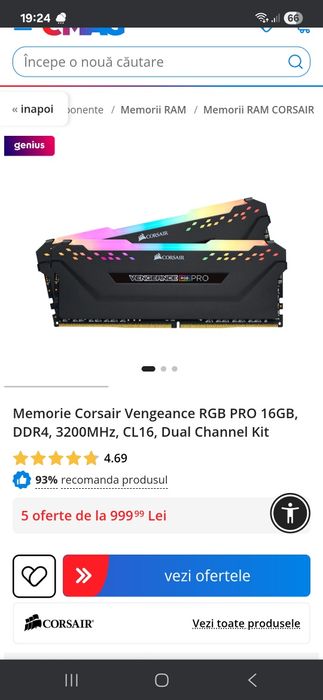 Corsair vengeance RGB Pro 16GB (2x8GB) Rgb functional