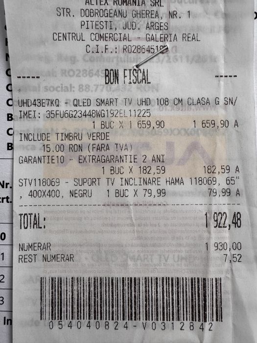 Televizor Hisense 108 cm