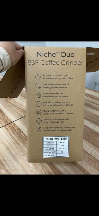 Niche Duo 83 espresso burrs Coffee Grinder (GBR)