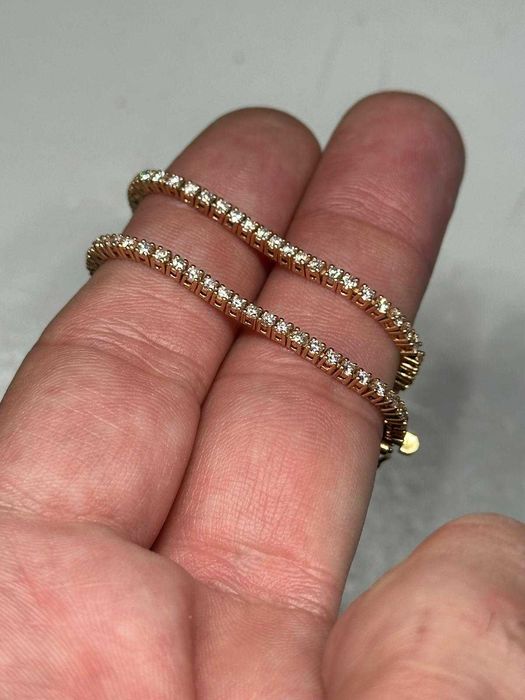 BRATARA AUR 18K + 87 Diamante = 2.60CT - 8.6g. - Model TENNIS !