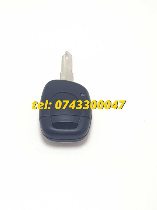 Carcasa De Carcasa Telecomanda Clio Twingo Master 1 Buton Noua Compatibila, Cu Lamela Auto Schimb ,cu Lamela Briceag Briceag