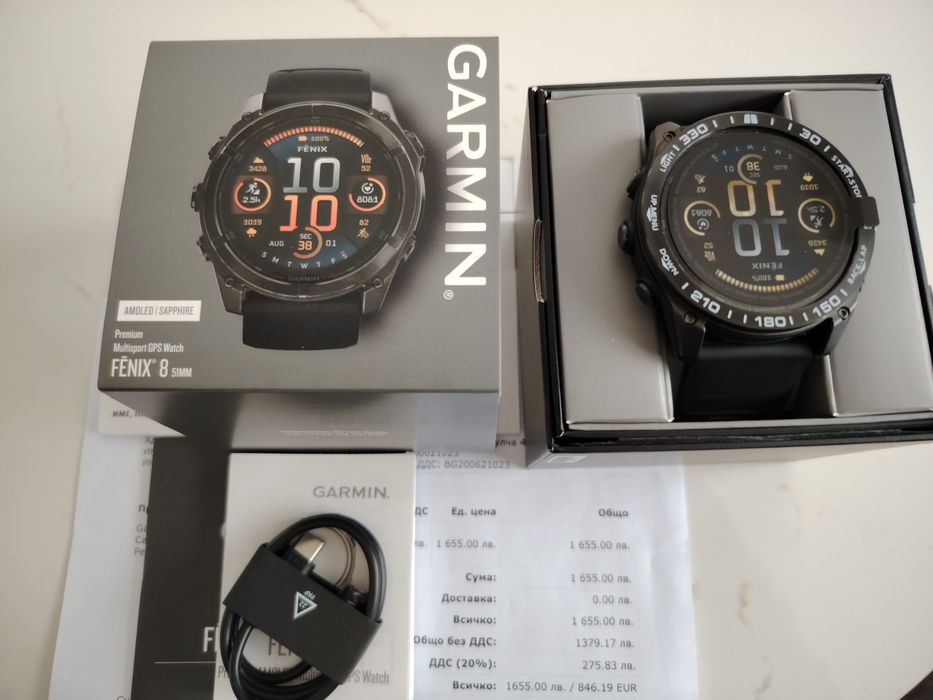 Продавам часовник  Garmin fenix 8  51mm