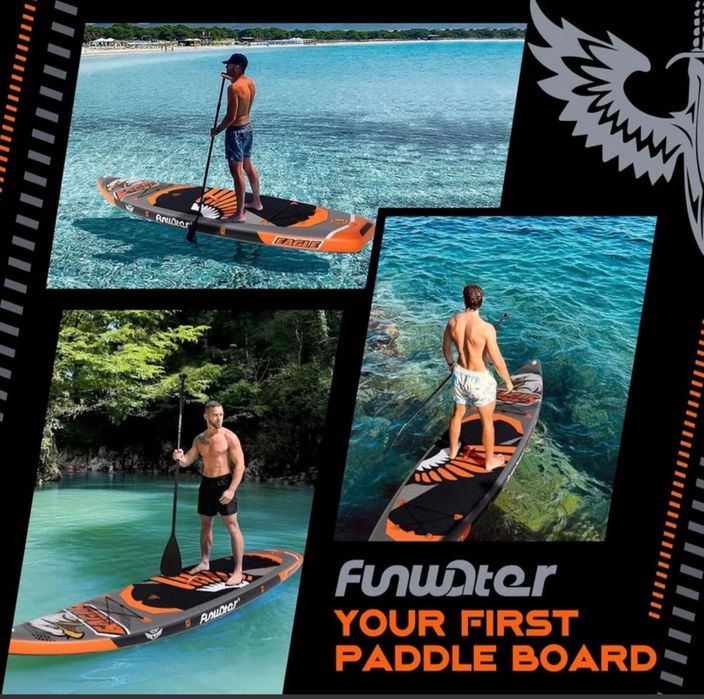 Надуваем SUP падъл борд FunWater