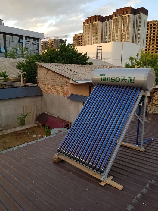 Quyosh suv isitish moslamalarini ustanofka mantaj qilish.