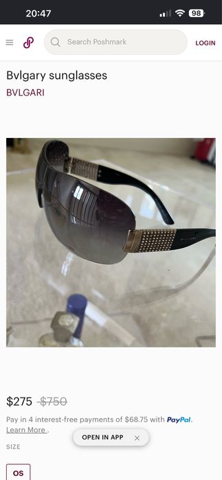 Ochelari dama originali Bvlgari Black Gradient 6030B Crystals Shield