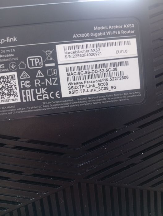 Wi-Fi роутер TP-LINK Archer AX3000