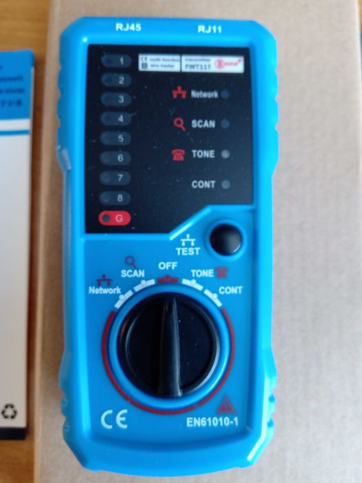 Тестер за RJ45 RJ11 интернет и телефонни кабели FWT11