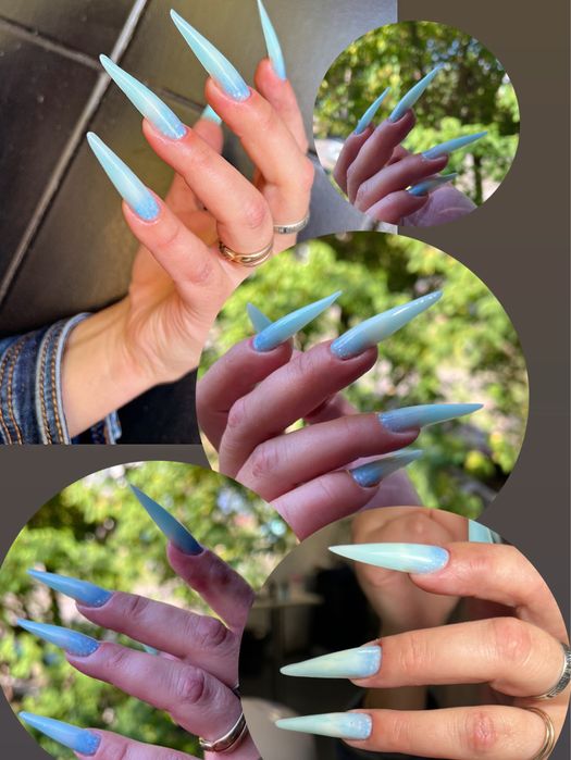 Маникюр , наращивание , гелевое покрытие