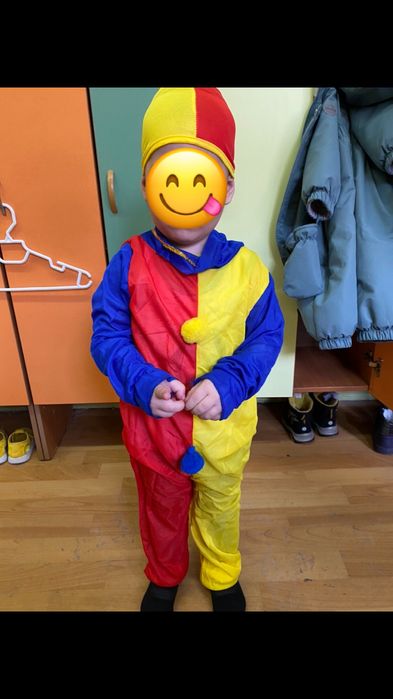 Детский новогодний костюм клоуна