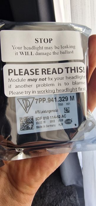 Modul far calculator porsche 7PP941329M nou Original Hella.