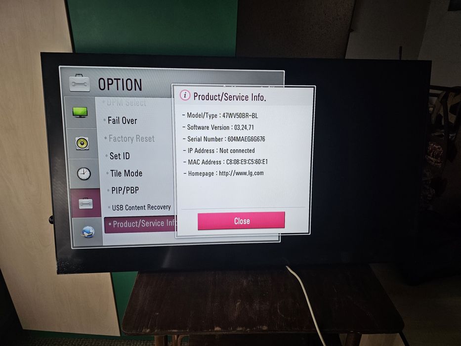 Led display LG 47",Full HD,digital