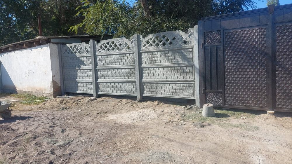 Евро заборы из бетона.