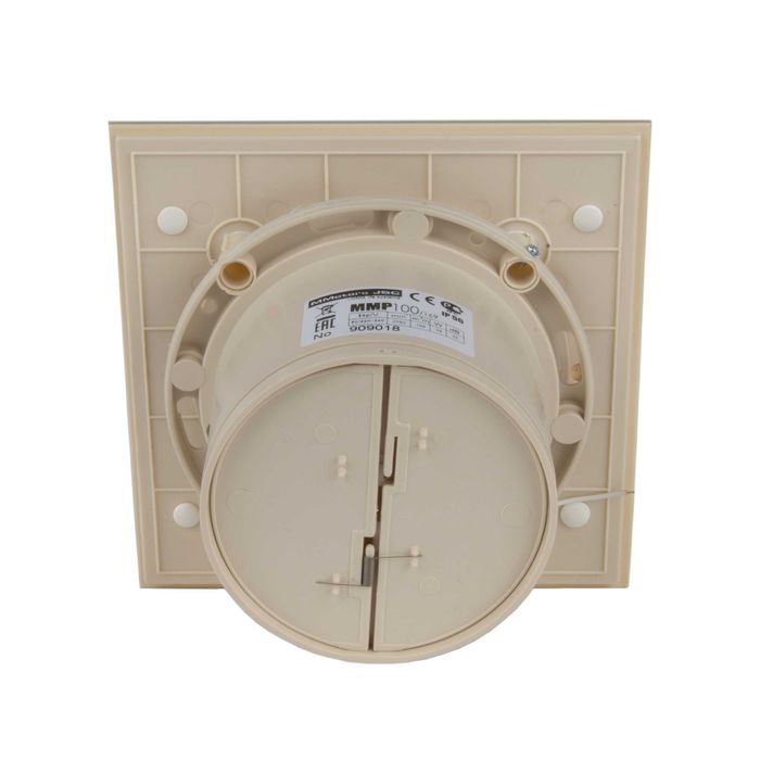 Вентилатор за баня дизайнерско стъкло крем клапа турбо дебит 169м3/ч