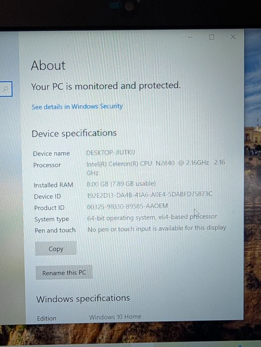 Laptop Medion Akoya Intel N2840/8Gb/SSD 240Gb/14'